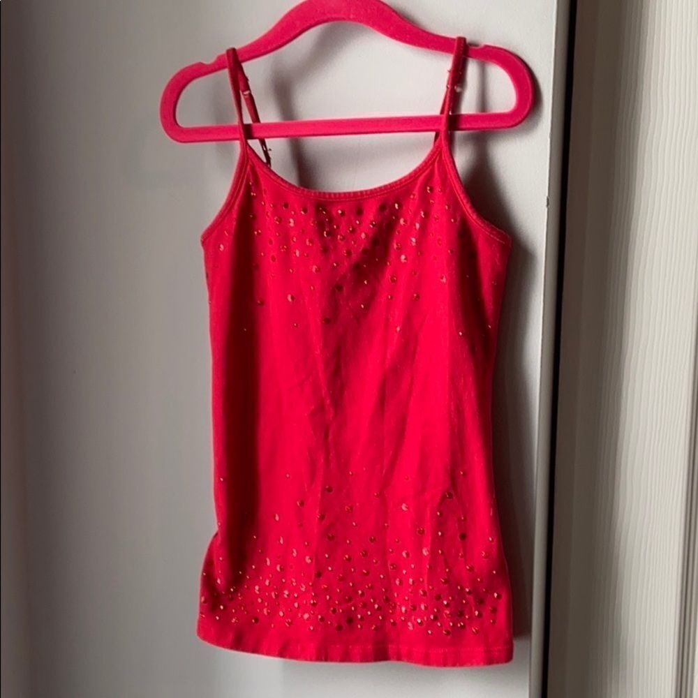 🍭6/$30 Justice built-in bra sequin tank - 6/7